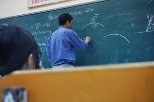 math professor at blackboard