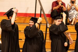 GED graduation students turning the tassel link to MSU GED completers
