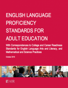 Elnglish Language Proficiency Standards for Adult Education